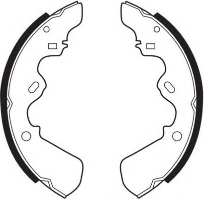 Комплект тормозных колодок NECTO N1425