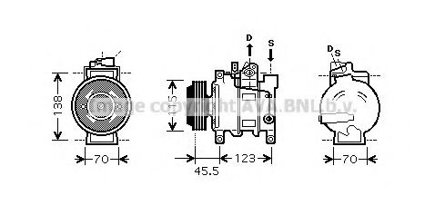 Компрессор, кондиционер AVA QUALITY COOLING AIK281