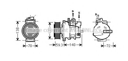 Компрессор, кондиционер AVA QUALITY COOLING AIK313