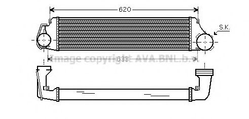 Интеркулер AVA QUALITY COOLING BW4282