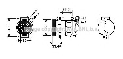 Компрессор, кондиционер AVA QUALITY COOLING CNK251