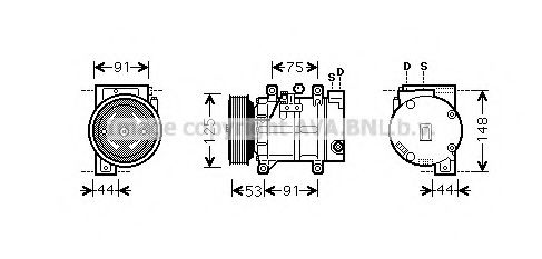 Компрессор, кондиционер AVA QUALITY COOLING DNAK259