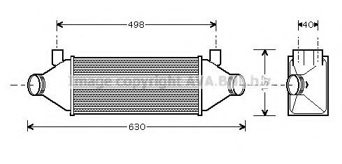 Интеркулер AVA QUALITY COOLING FD4314