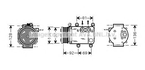 Компрессор, кондиционер AVA QUALITY COOLING FDK419