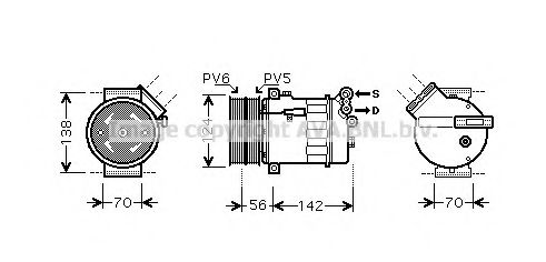 Компрессор, кондиционер AVA QUALITY COOLING FTK363