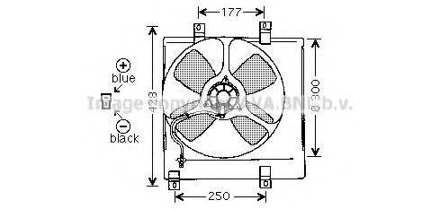 Вентилятор, охлаждение двигателя AVA QUALITY COOLING MZ7504