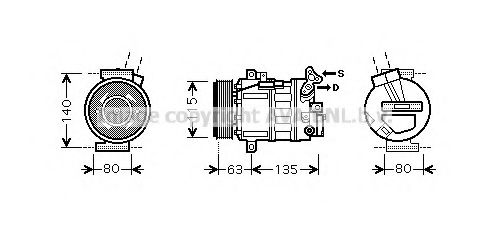 Компрессор, кондиционер AVA QUALITY COOLING RTK486