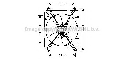 Вентилятор, охлаждение двигателя AVA QUALITY COOLING TO7519