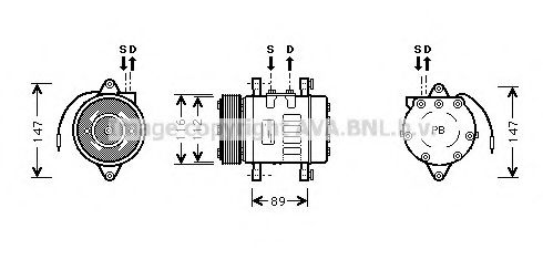 Компрессор, кондиционер AVA QUALITY COOLING UVK073