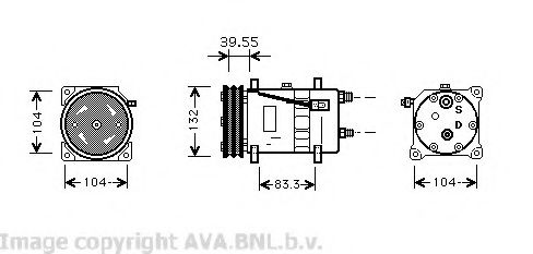 Компрессор, кондиционер AVA QUALITY COOLING VWK074