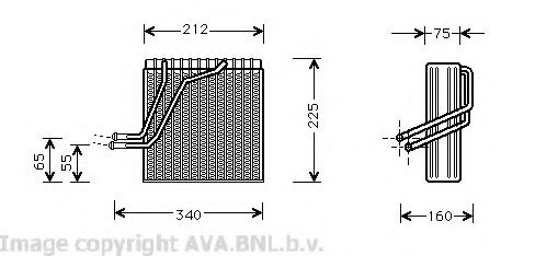 Испаритель, кондиционер AVA QUALITY COOLING VWV030