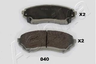 Комплект тормозных колодок, дисковый тормоз ASHIKA 50-00-040