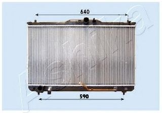 Радиатор, охлаждение двигателя ASHIKA RDA283092