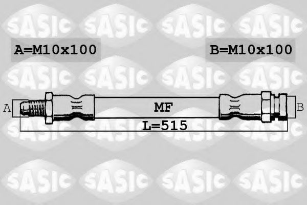 Тормозной шланг SASIC 6606225