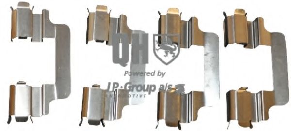 Комплектующие, колодки дискового тормоза JP GROUP 1163650719