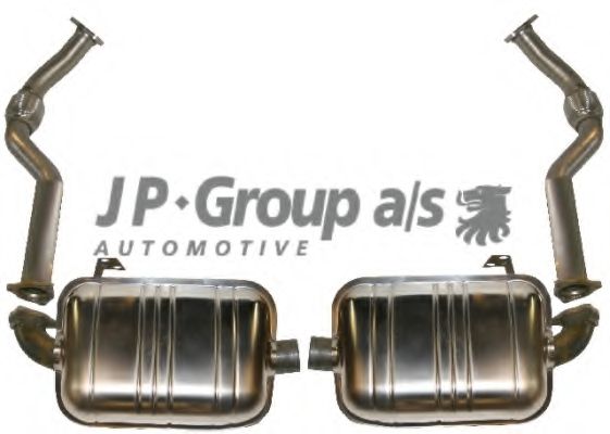 Система глушителя для спортивного автомобиля JP GROUP 1620602510