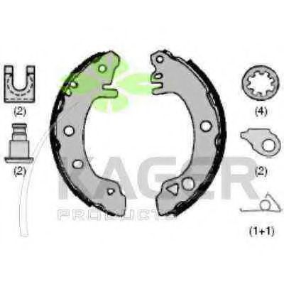 Комплект тормозных колодок KAGER 340167