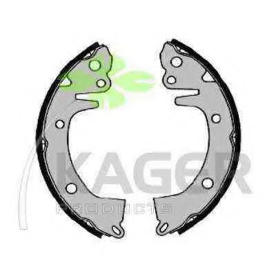 Комплект тормозных колодок KAGER 340450