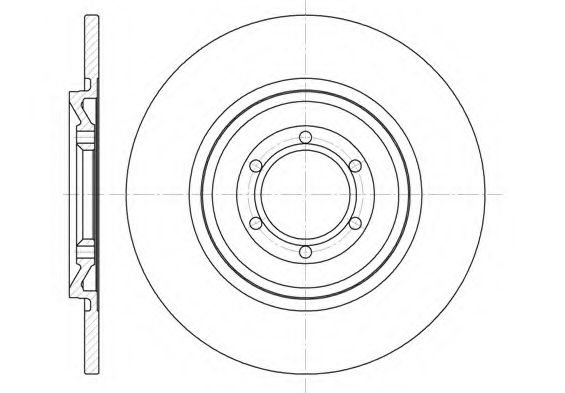 Тормозной диск KAWE 6140 00