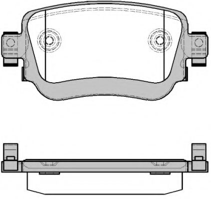 Комплект тормозных колодок, дисковый тормоз KAWE 1549 28