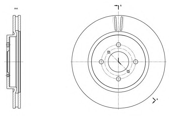 Тормозной диск KAWE 61538 10
