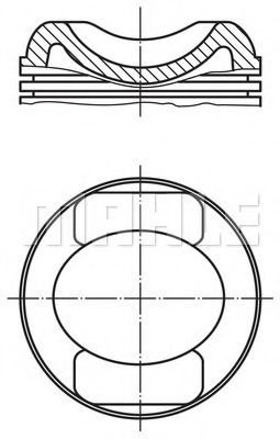 Поршень MAHLE ORIGINAL 504 28 00