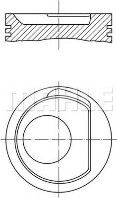 Поршень MAHLE ORIGINAL 030 51 00