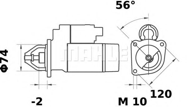 Стартер MAHLE ORIGINAL MS 31