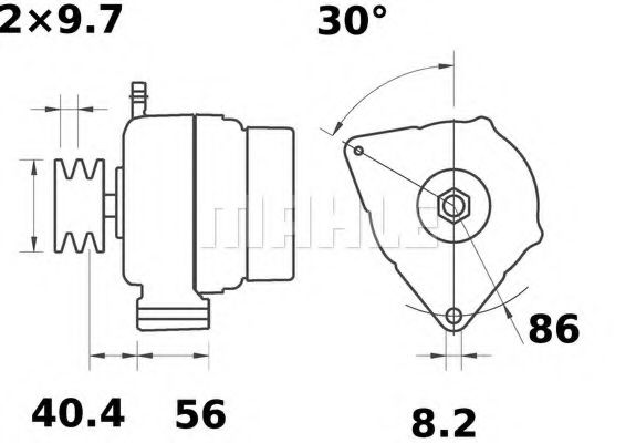 Генератор MAHLE ORIGINAL MG 359