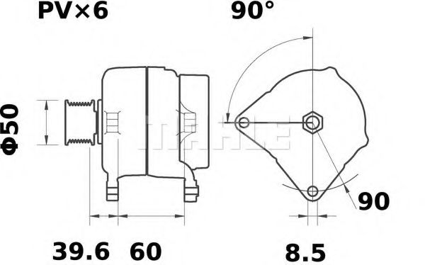 Генератор MAHLE ORIGINAL MG 26