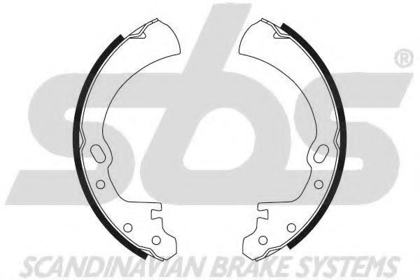 Комплект тормозных колодок sbs 18492722554