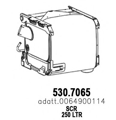Сажевый / частичный фильтр, система выхлопа ОГ ASSO 530.7065
