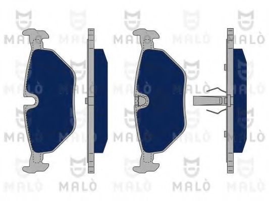 Комплект тормозных колодок, дисковый тормоз MALÒ 1050016