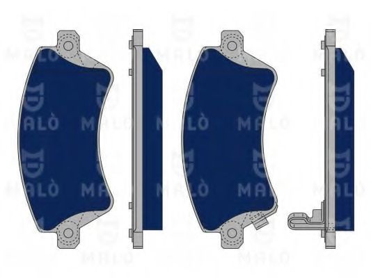 Комплект тормозных колодок, дисковый тормоз MALÒ 1050066