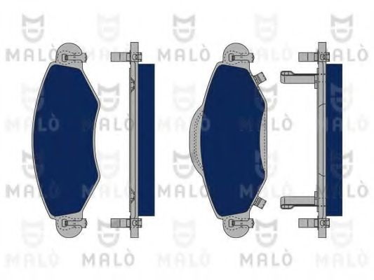 Комплект тормозных колодок, дисковый тормоз MALÒ 1050169