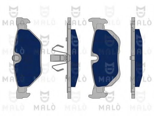 Комплект тормозных колодок, дисковый тормоз MALÒ 1050233