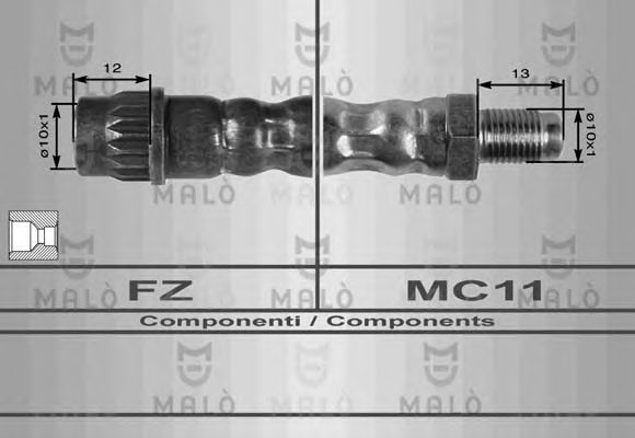 Тормозной шланг MALÒ 80207