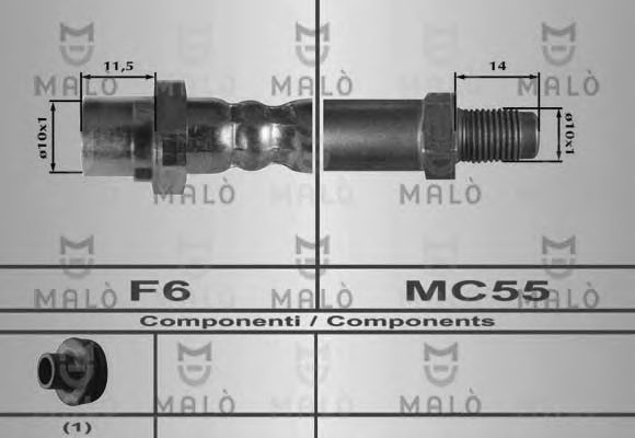 Тормозной шланг MALÒ 80294