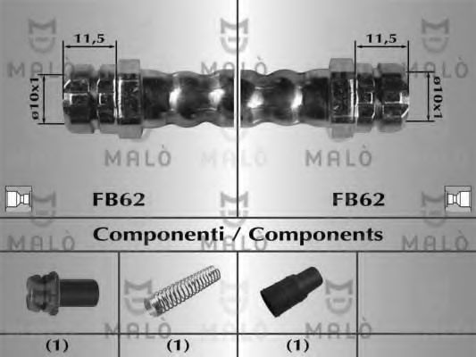 Тормозной шланг MALÒ 81020