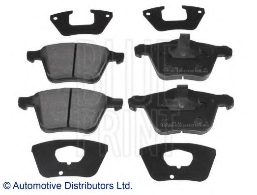 Комплект тормозных колодок, дисковый тормоз BLUE PRINT ADF124206