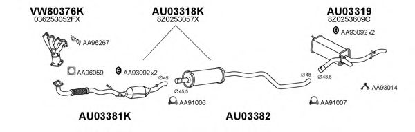 Система выпуска ОГ VENEPORTE 030086