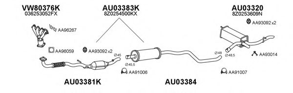 Система выпуска ОГ VENEPORTE 030087
