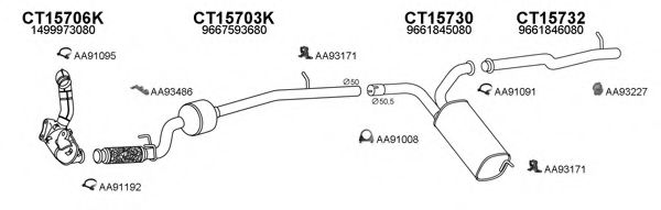 Система выпуска ОГ VENEPORTE 250448