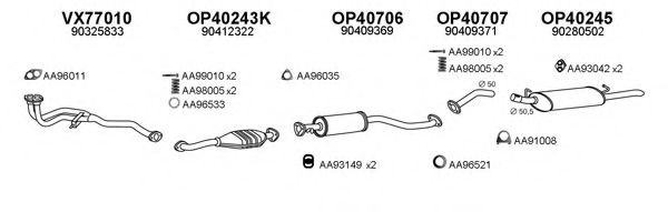 Система выпуска ОГ VENEPORTE 770104