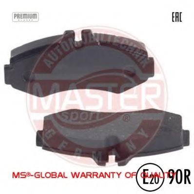 Комплект тормозных колодок, дисковый тормоз MASTER-SPORT 13046039802N-SET-MS