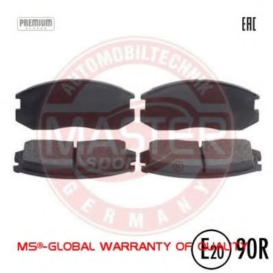 Комплект тормозных колодок, дисковый тормоз MASTER-SPORT 13046059532N-SET-MS