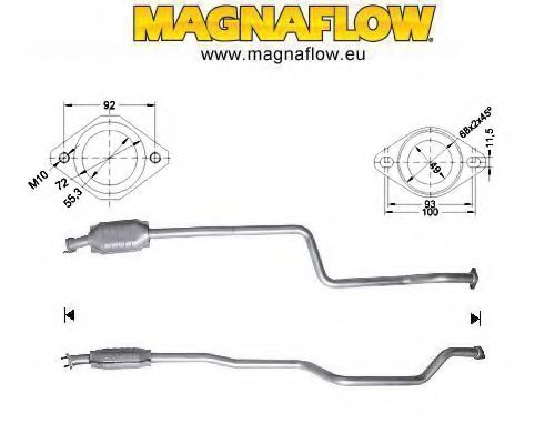 Катализатор MAGNAFLOW 74821D