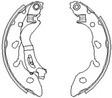 Комплект тормозных колодок WOKING Z4249.00