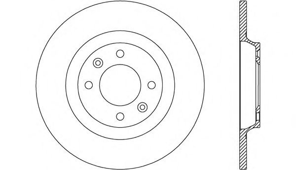 Тормозной диск OPEN PARTS BDR2632.10