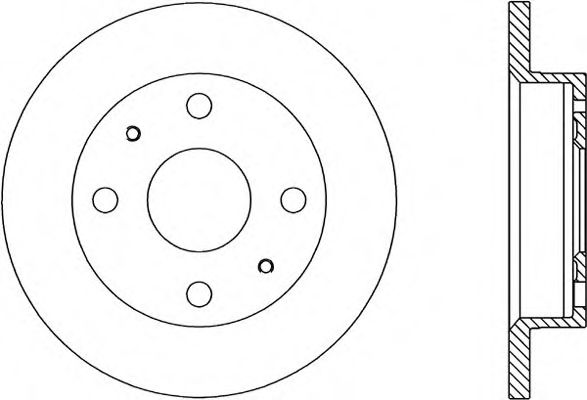 Тормозной диск OPEN PARTS BDA1762.10